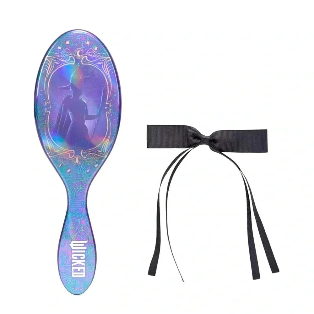 WICKED Wet Brush & hairbow set NIB Purple Wickedly Beautiful